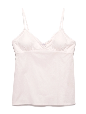 コットン刺繍キャミソール