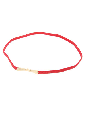 タッセルシャーリング細ベルト