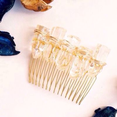 フェイククリスタルのヘアコーム