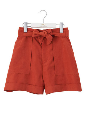 ピーチ起毛タックポケットショートパンツ