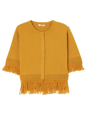 ハーフフリンジカーデ