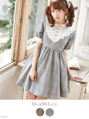 グレンチェックリトルドールワンピース