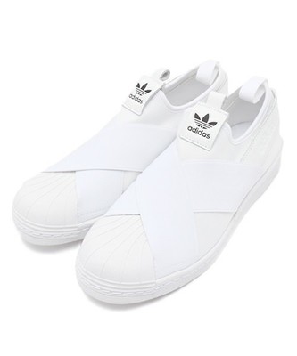 ADIDAS アディダス　SUPERSTAR SLIP ON W スーパースタースリッポン　　S81338 WHT/WHT/CBK
