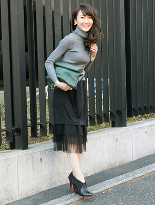 レディース　チュール　スカート