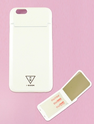 カードケース&ミラー付きiPhone6/6sケース