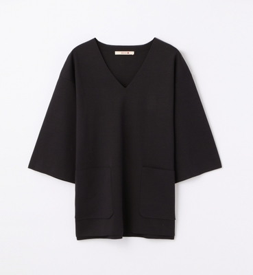 シルクフライス Vネックプルオーバー