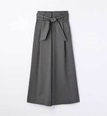 ウールストレッチ ワイドパンツ