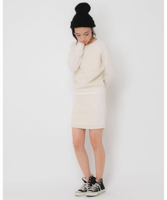 ケーブル切替ニットソーセットアップスカート