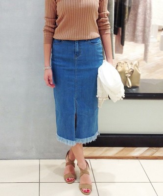 〓★JC デニム タイト ロングスカート