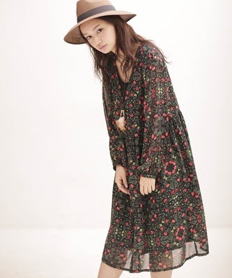 Broderie&Co ネックレス付きシフォンOP