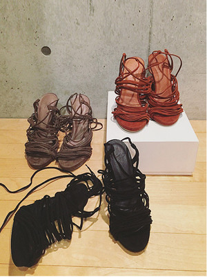 Suede Lace Up Sandals