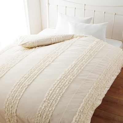 綿混フリル掛カバー