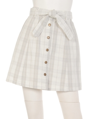 前釦リボンスカート