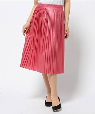 プリーツコーテッドスカート