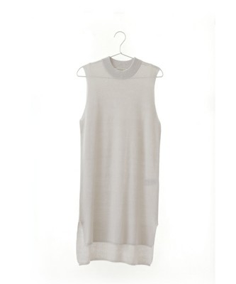 earth music&ecology　ロング丈ノースリーブニット