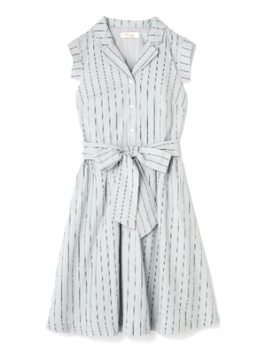 ストライプシャツワンピース