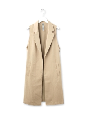 ツイルロングジレ