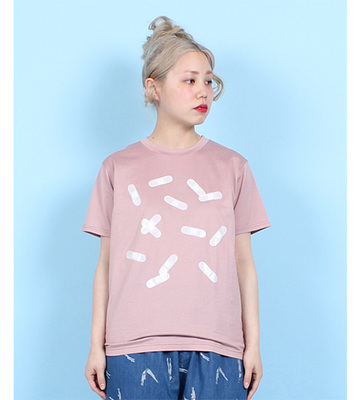 シルケット天竺　傷だらけのTシャツ