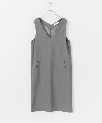 Sony Label Vネックノースリーブミモレ丈ワンピース