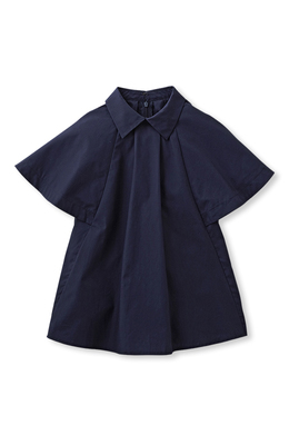 フレンチスリーブのテントライントップス ＜ダークネイビー＞