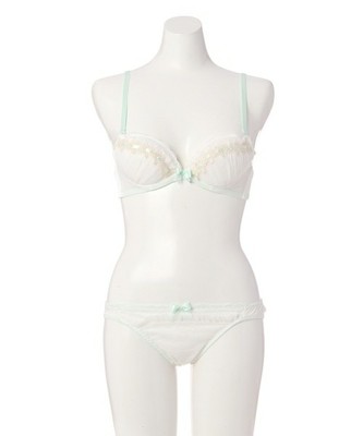 PUG(パグ)ルミネットリボン ブラ&ショーツ