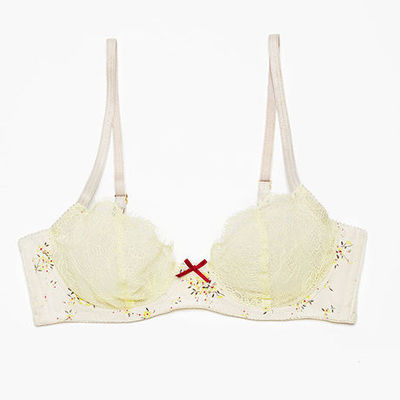 Poppy Silk Print Underwire Bra