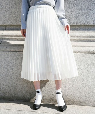 シフォンプリーツスカート