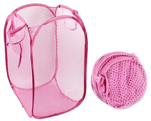 メッシュ カゴ  (ピンク)