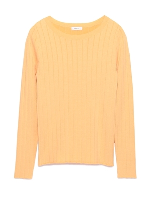 ワイドリブニットトップス