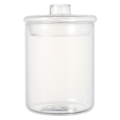 ガラスコットン・綿棒入れ　プレーン