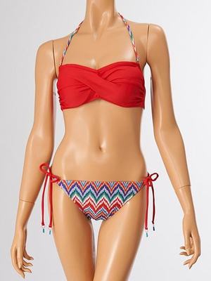 無地×エスニック バンドゥビキニ