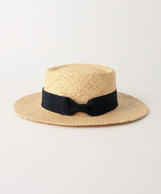 ツバ広カンカン帽