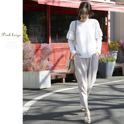 甘カラーきれいなお姉さんタックパンツ 【malla　マーラ 】