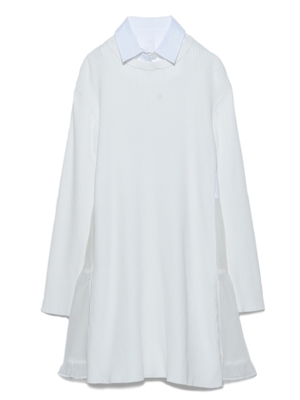 スイッチングニットワンピース