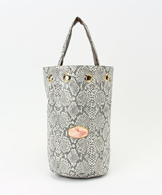 リバーシブルフェイクパイソン ショルダーバッグ小