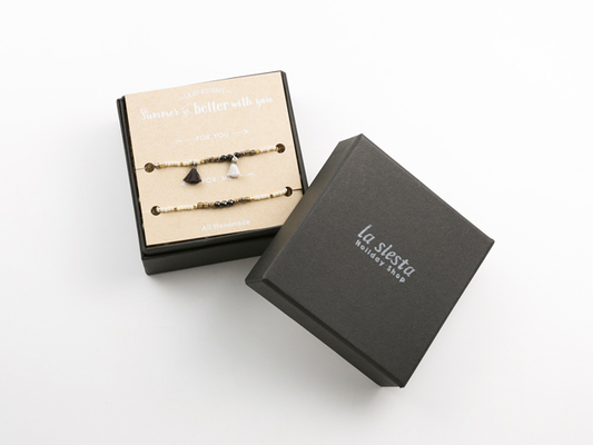  ペアビーズアンクレット（Mauritius）【２点セット】