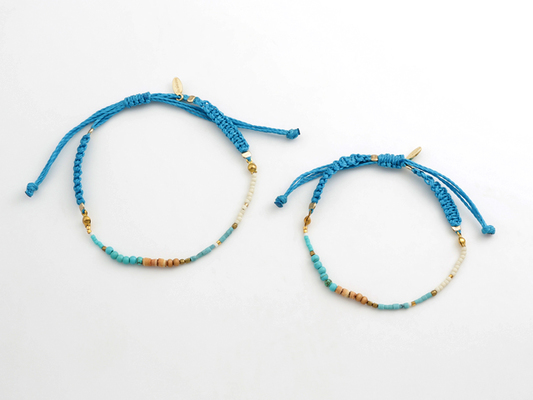 ペアビーズアンクレット（Palau）【２点セット】