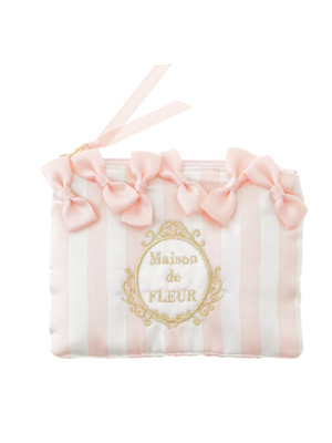 Maison de FREUR ストライプティッシュポーチ