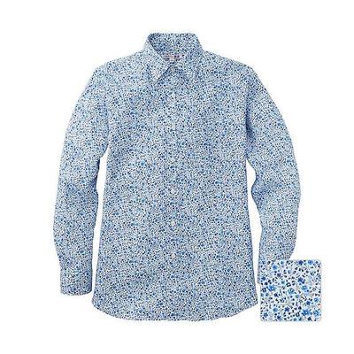 ＭＥＮ　リバティロンドンプレミアムリネンプリントシャツ（長袖）