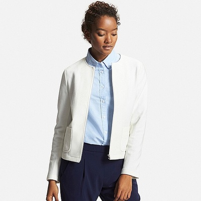 ＷＯＭＥＮ　ノーカラージャケット（ボーダー・無地）