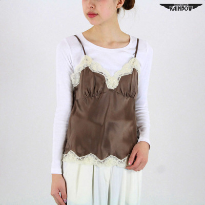 rainbow ランジェリーキャミソール(古着)