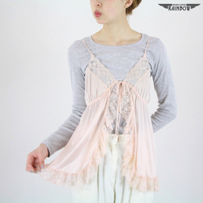 rainbow ランジェリーキャミソール(古着)