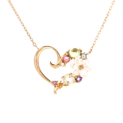 フラワーレターズ新色イニシャルネックレス