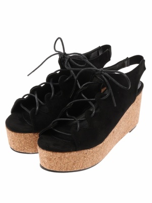 レースアップサンダル