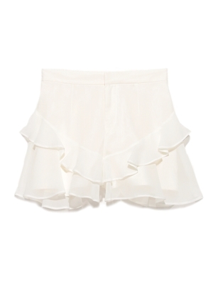 オーガンジーフリルショートパンツ