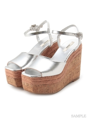 ジュートウエッジサンダル