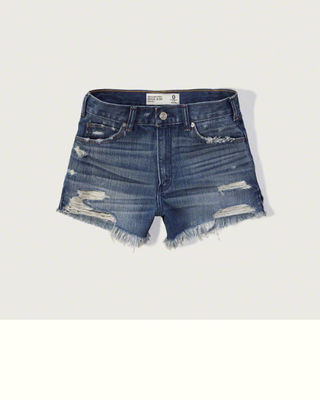 HIGH RISE DENIM SHORTS 4"