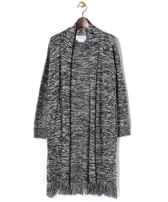 CIAOPANIC TYPY 麻混フリンジロングカーディガン