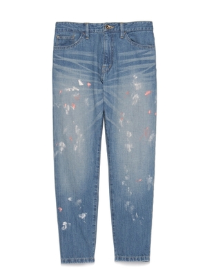 Balcony and Bed ペイントデニムパンツ