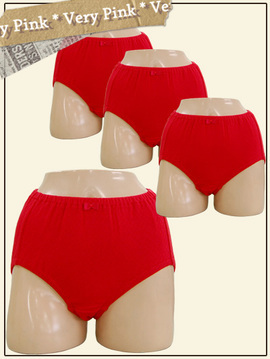 幸せの赤いパンツ4枚組